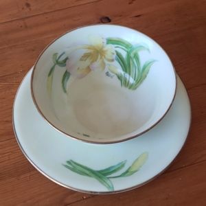 Bavarian Handpainted 6.25" Serving Bowl EUC